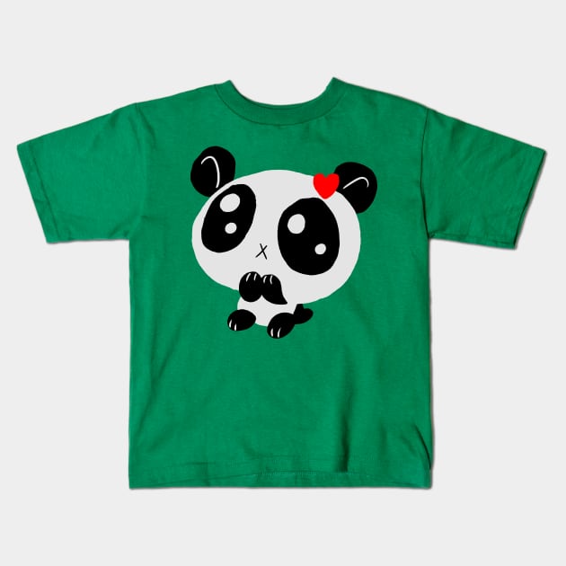 Cute Baby Panda Kids T-Shirt by saradaboru